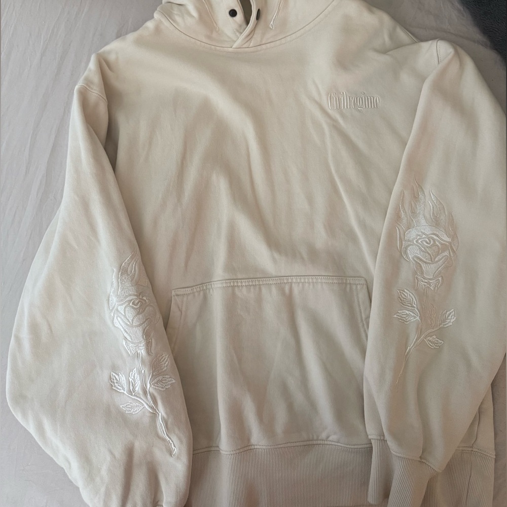 Civil regime embroidered hoodie